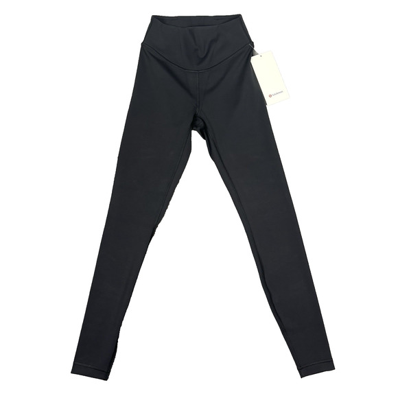 Lululemon Leggings Wunder Under H R Tight Flux Size 4 28" NEW NWT Black - Picture 1 of 5